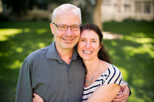 Cathy Wield and her husband