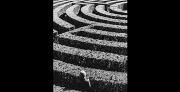 black and white maze